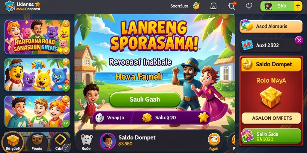 Tampilan awal permainan yang menarik.