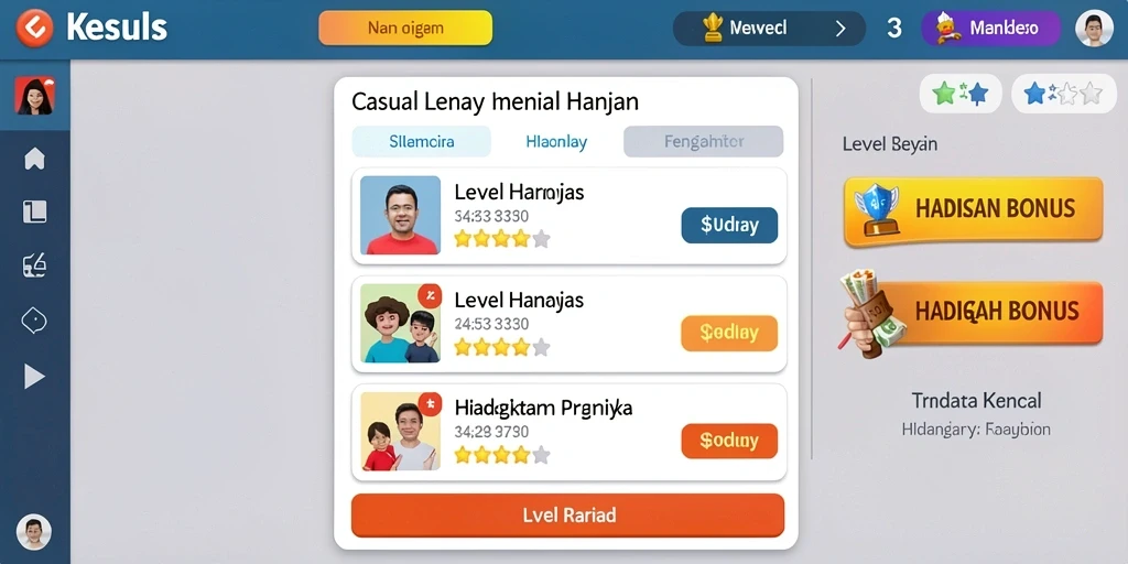 Tampilan awal IDRGAME yang menarik dan intuitif.