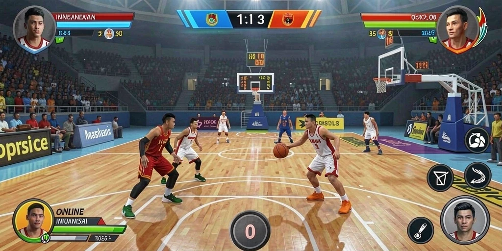 Screenshot menampilkan tampilan permainan yang penuh warna.