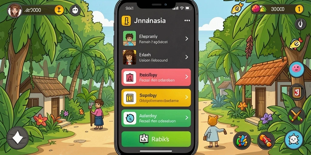 Tampilan antarmuka LUCKYRP yang menarik dan mudah digunakan.