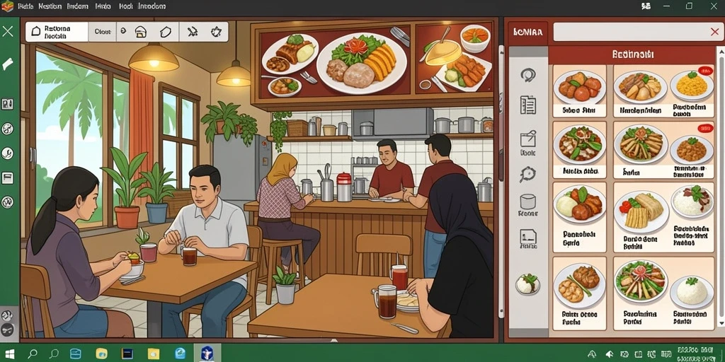 Tampilan grafis yang memukau dan penuh warna.