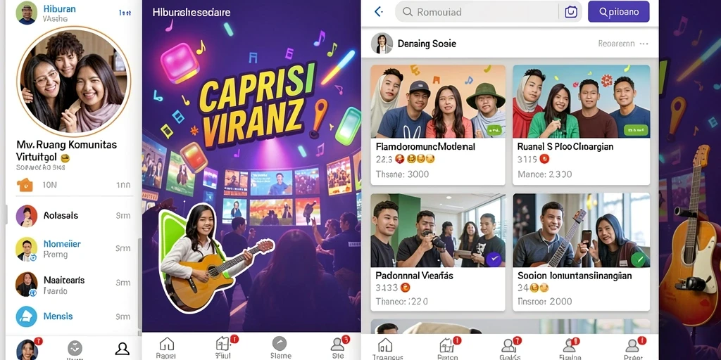 Tampilan antarmuka pengguna yang modern dan menarik.