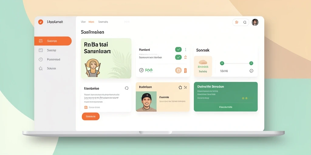 Tampilan antarmuka pengguna yang menarik dan sederhana.