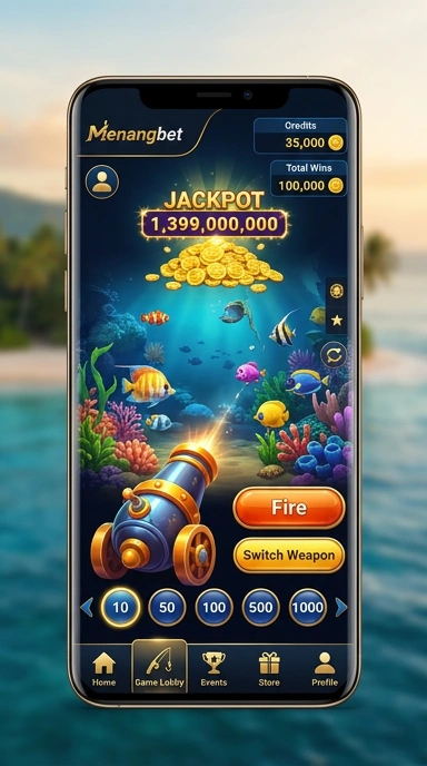 Cuplikan layar menu unduhan menangbet untuk perangkat Android